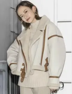 MURUA ショート丈 ムートンコート Fサイズ