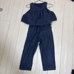 GU デニムオーバーオール 130cm