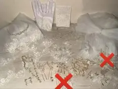 結婚式 アクセサリー ブライダル ベール グローブ 18点セット まとめ売り