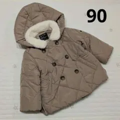 プティマイン　バックフリル中綿ジャケット　コート　90