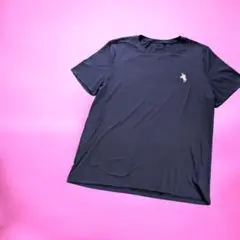 メンズ ネイビー 半袖 Tシャツ プリントロゴ Lsizeのサムネイル