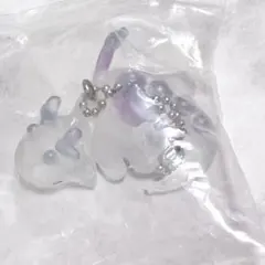 プチドラゴン　マスコットボールチェーン　おやすみパールブルー　　カプセルトイ