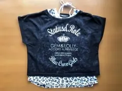 Blue Cross girls spicy label Tシャツ 重ね着黒LLのサムネイル
