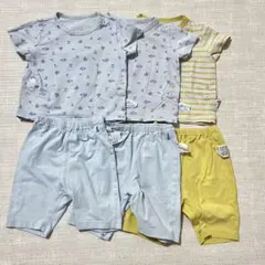 ユニクロ　ベビー　パジャマ　半袖