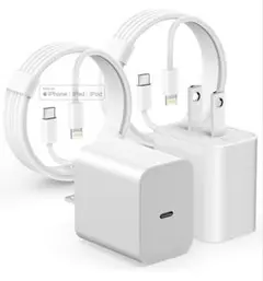 【匿名配送・未使用】iPhone 充電器 純正 2個セットケーブル 2m付き