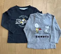 スヌーピー　ベビー　キッズ　トップス　長袖Tシャツ　90cm ２枚セット