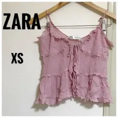 ZARA キャミソール ピンク XSサイズのサムネイル