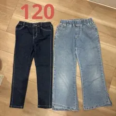 キッズ デニムパンツ 2点セット