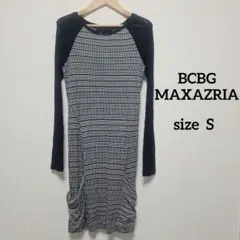 【BCBG】ビーシービージーマックスアズリア ロングワンピース 袖長 透け感のサムネイル
