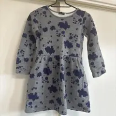 BeBe 花柄 長袖ワンピース 130