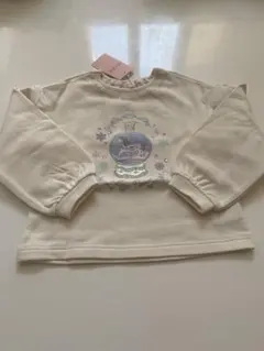 新品未使用　メゾピアノ　スノードーム刺繍トレーナー 120