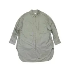EFFE BEAMS / ビッグシャツⅡ アルビニ社生地 ロングシャツ グレーのサムネイル