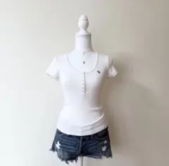 Abercrombie & Fitch ホワイトTシャツ Ｍ　y2kのサムネイル