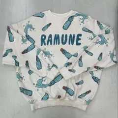 H229 PUNYUS プニュズ　トレーナー　スウェット　RAMUNE柄