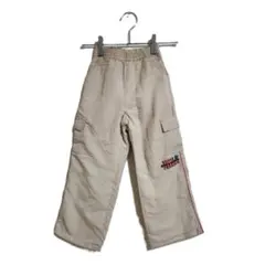 新品 PIZZA TOAST カーゴパンツ 100 ベージュ あったか 秋冬