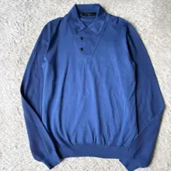 未使用級☆Ermenegildo Zegna COUTURE シルク ニットポロのサムネイル