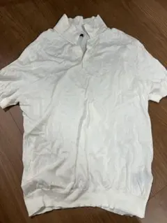 ZARA ホワイト ポロシャツ Lサイズ