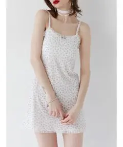jouetie フラワーカットキャミワンピース ミニ