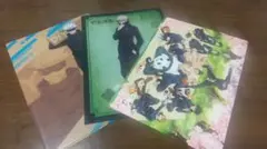 呪術廻戦 クリアファイル　下敷き 3枚セット　五条悟　狗巻棘