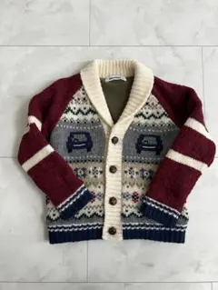 ファミリア★車ニットジャケット 110