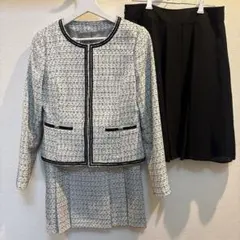 WHITE JOOLA ツィードジャケット　スカート　セレモニー　スーツ
