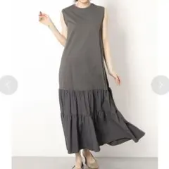 Mystradaティアードカットドッキングワンピース （チャコールグレ）