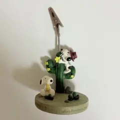 スヌーピー 置物 メモスタンド レトロ