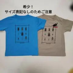 【希少】mont-bell Tシャツ 2枚セット 昆虫　カブトムシ　刺繡のサムネイル