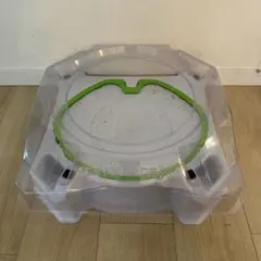 ベイブレードX スタジアム 単品 クリア×グリーン 中古 傷あり