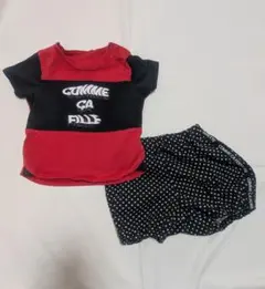 コムサフォセット　ベビー半袖Tシャツ・半ズボン　上下2点セット　80cm