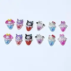 サンリオ　ネイルパーツ　12個セット