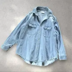 GALLARDAGALANTE オーバーサイズ デニムシャツ F ライトブルーのサムネイル