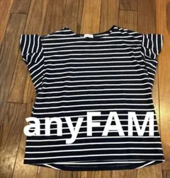 anyFAM ボーダー 半袖Tシャツ　フリル袖　サイズ3