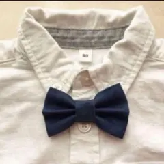 蝶ネクタイ　ネイビー