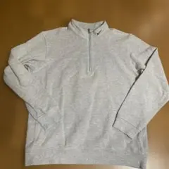 ナイキゴルフ 刺繍ロゴ ハーフジップ スウェット トレーナー グレー