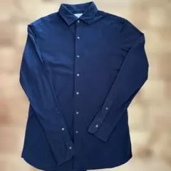 UNITED ARROWS 長袖シャツ ネイビー Mサイズのサムネイル
