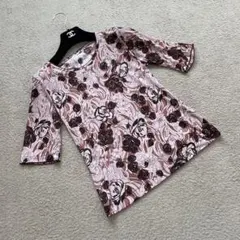美品　インゲボルグ　半袖Tシャツ　花柄　総柄　ピンク　M
