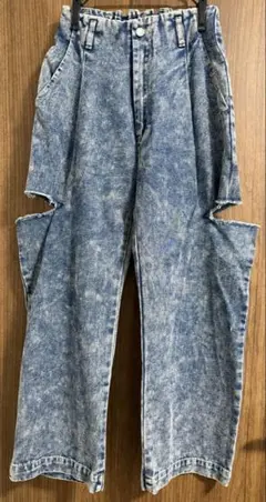 Petirire by Helm しまむら サイドカットデニム S 低身長のサムネイル