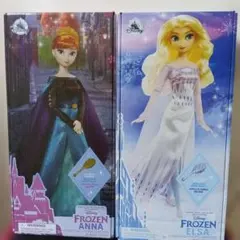 ディズニー　アナと雪の女王 2 アナとエルサの人形セット