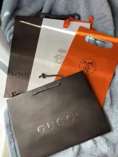 GUCCI HERMES LOUIS VUITTON ショップ袋セット