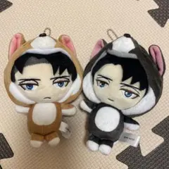 進撃の巨人 あにまるっこぬいぐるみ エレン リヴァイ 2体セット - メルカリ