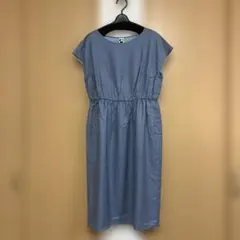 PLAIN PEOPLE ワンピース ブルーグレー3 日本製　プレインピープルのサムネイル