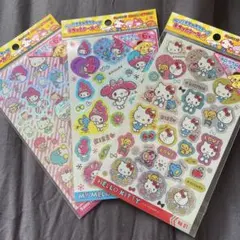 サンリオキャラクターズ ホログラムシール キラッとシール2 3枚セット キティ