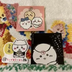 ちいかわ ラーメン豚 ノベルティ　ステッカー  3枚セット