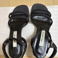 COMME CA DE MODE ブラックサンダル 中ヒール