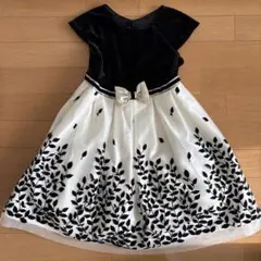 リーフ柄のフォーマルドレス　発表会　サイズ5