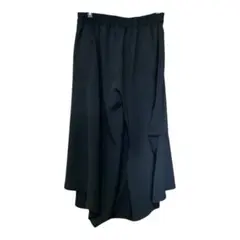 新品　cutleriesカトラリーズ　黒 アシンメトリック ガウチョパンツ