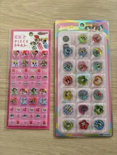 パワーパフガールズ タイルシール キラコロ 2枚