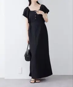 エンボスパフワンピース