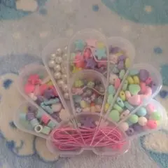 パステルビーズセット シェル型ケース フライングタイガー